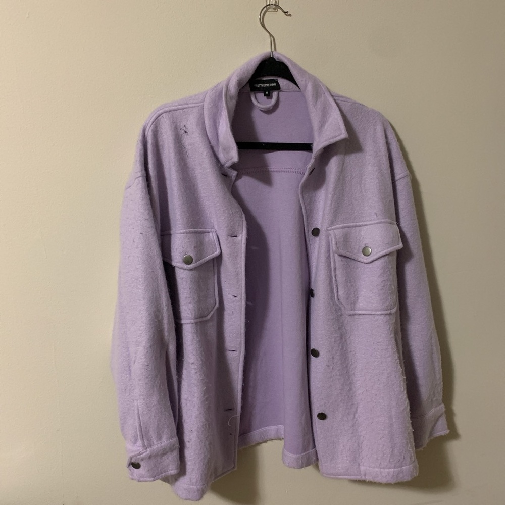 lilac shacket